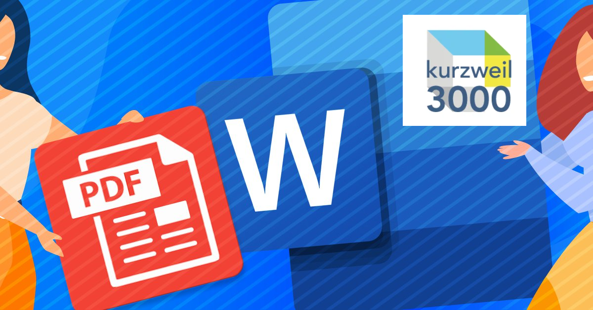 PDF, word, Kurzweil 3000, specialize software, formats