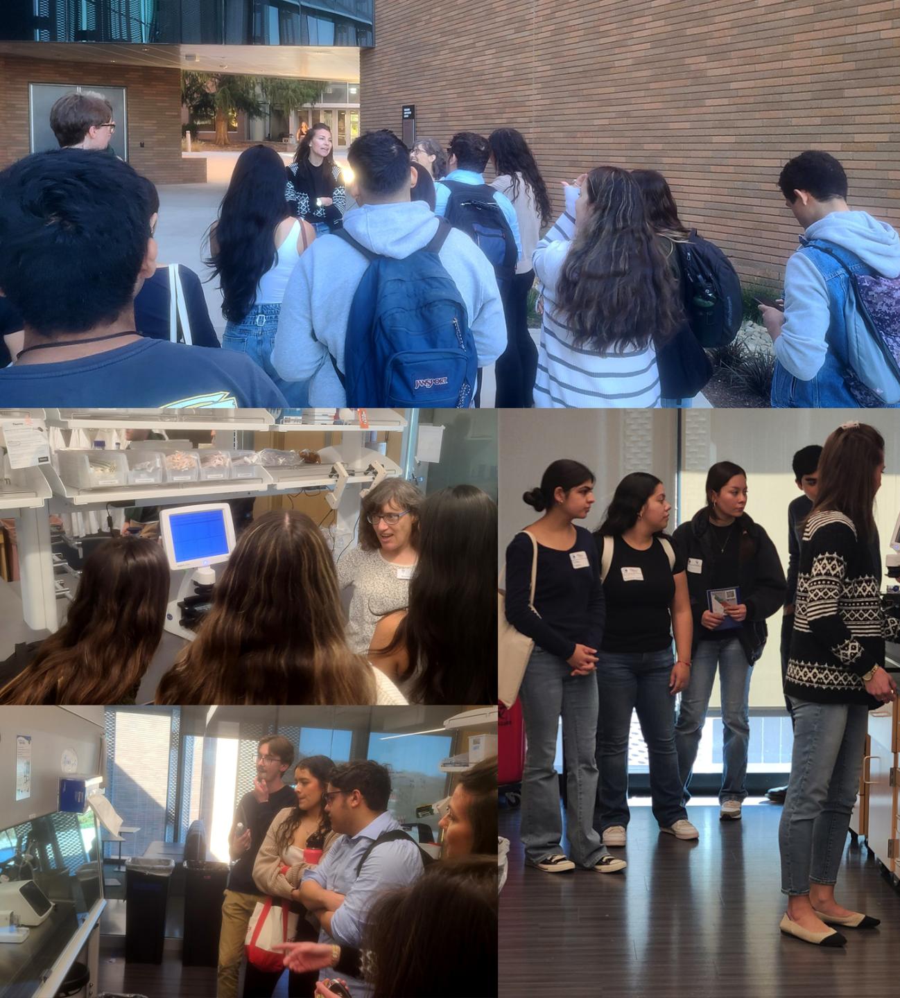 group of students doing STEM tours