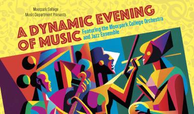 A Dynamic Evening of MusiciColorful Band Playing Instruments