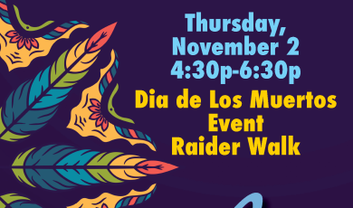 Indian feather Die de Los Muertos Event