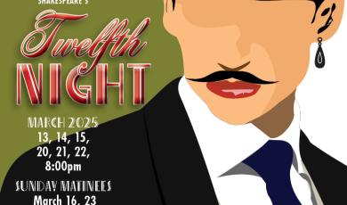 Twelfth Night Woman dressed as man in 1920's