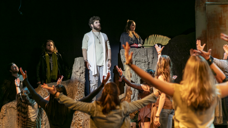 Jesus and Judas on Rock